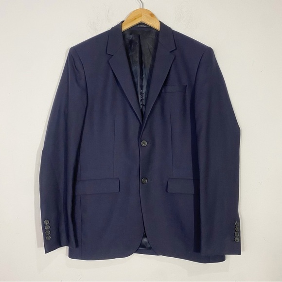COS Navy Slim Fit Blazer - Picture 3 of 12